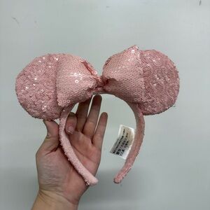 Pink sequin Mickey ears